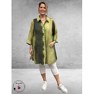 Studio Long-Blouse Emilie Groen Multi